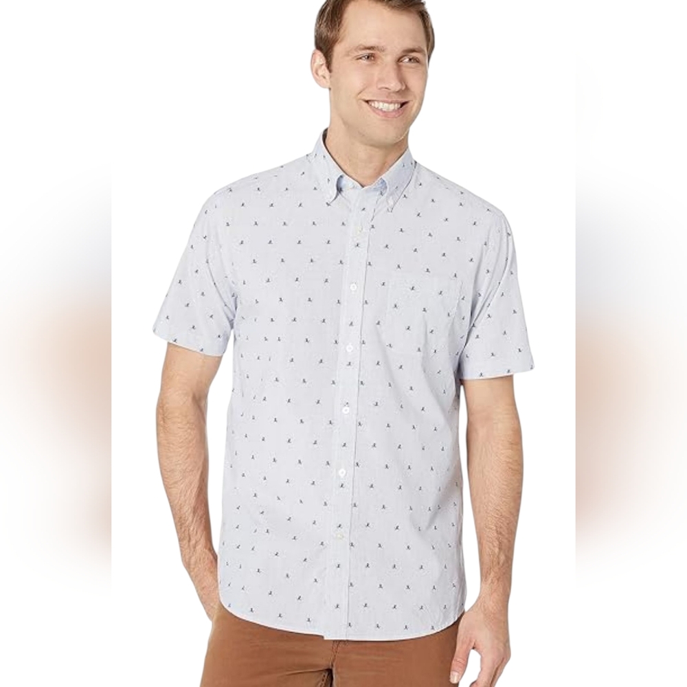 Carbon Classic Fit Men's White Short Sleeve Shirt Size XXL